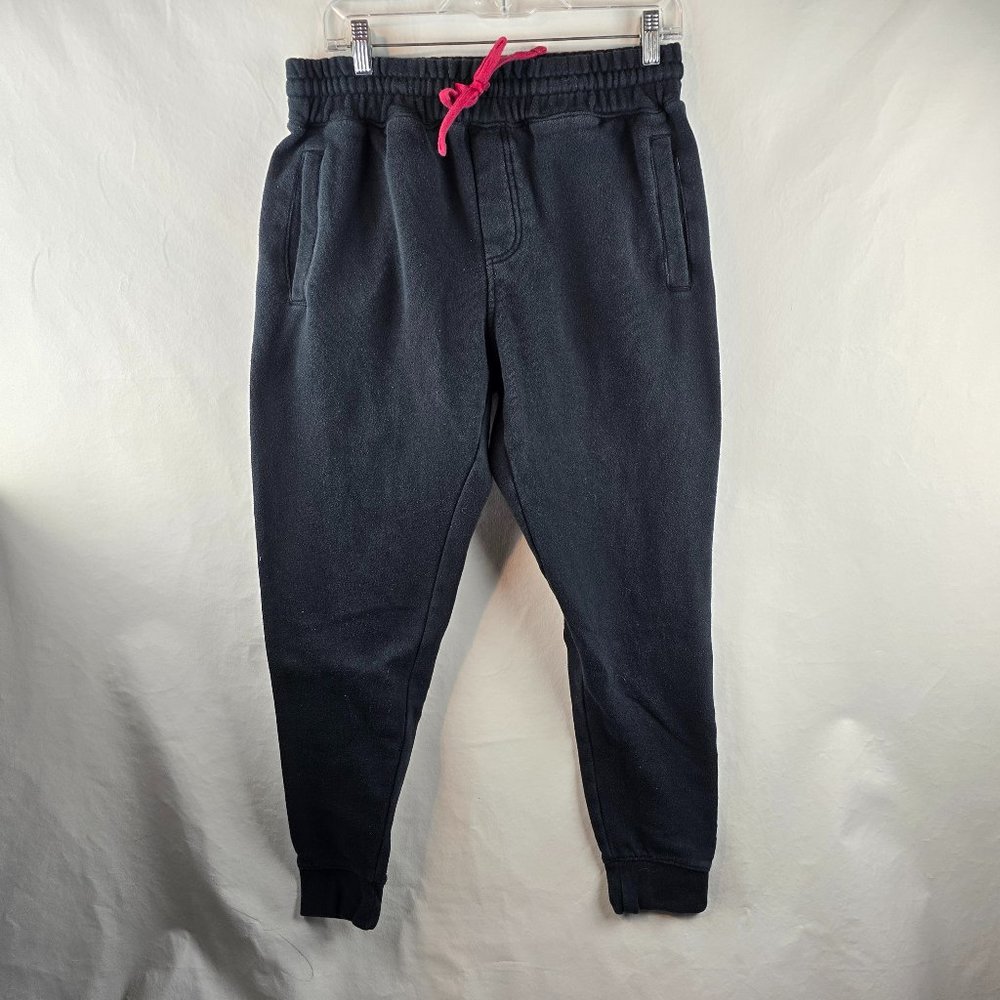 Independent Sweatpants Mens Small Black Joggers Athleisure Drawstring Spell Out